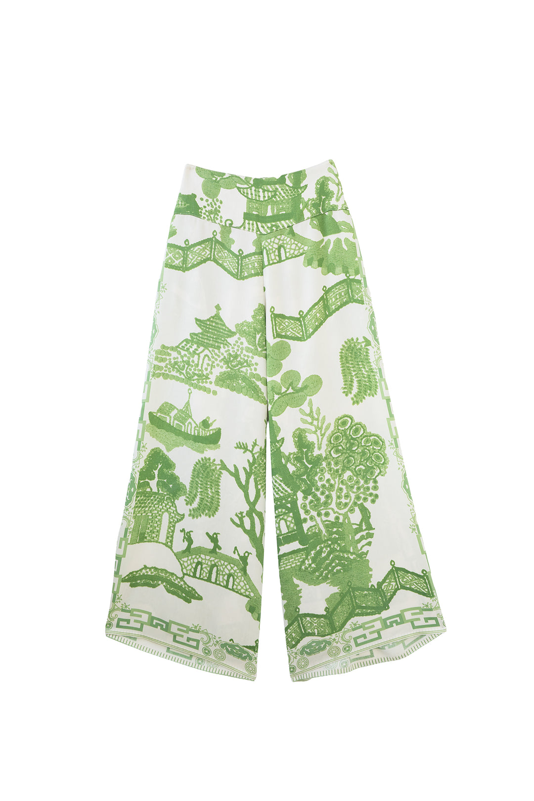 Giant Willow Green Palazzo Pants