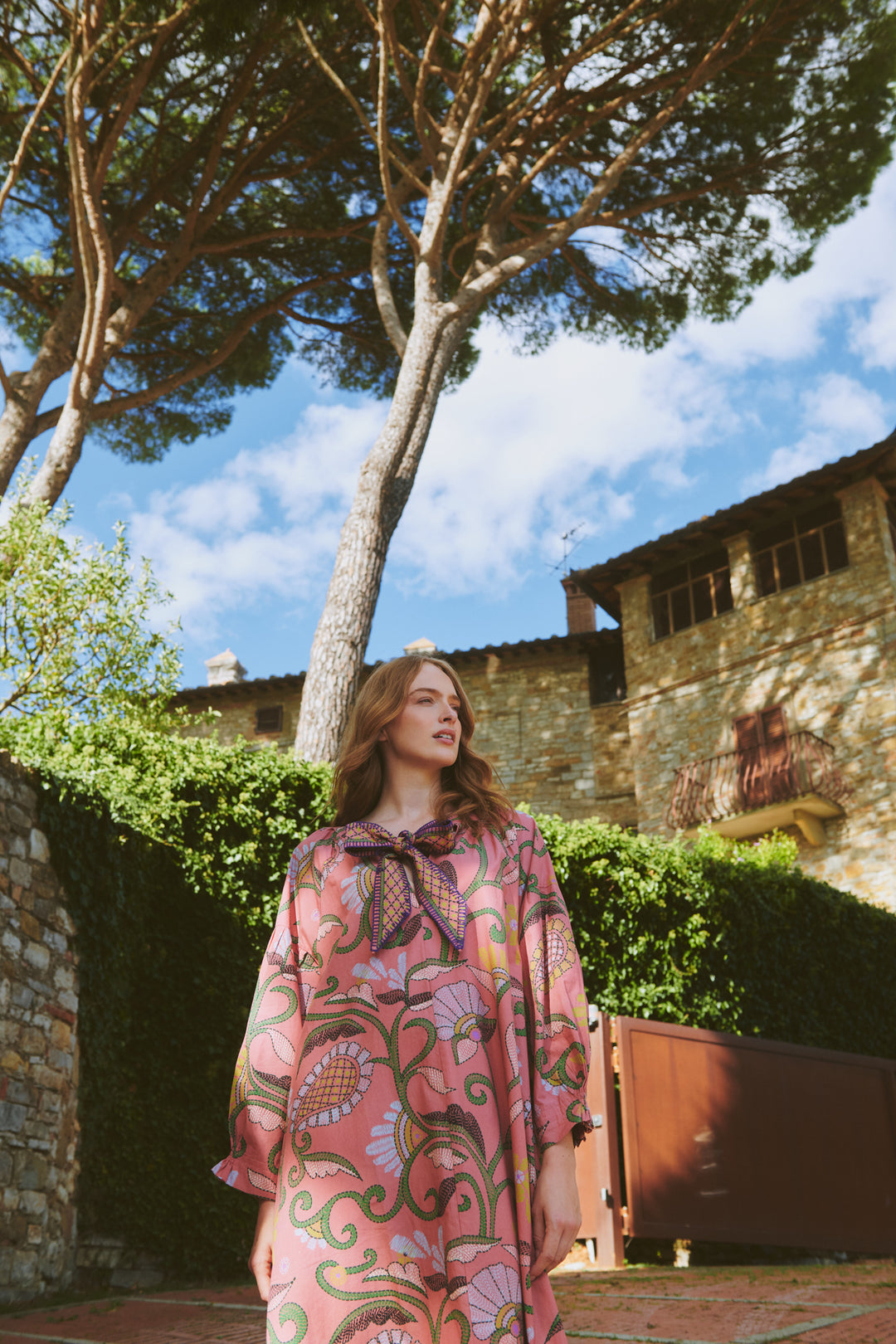 Giant Kantha Dusk Tie Dress