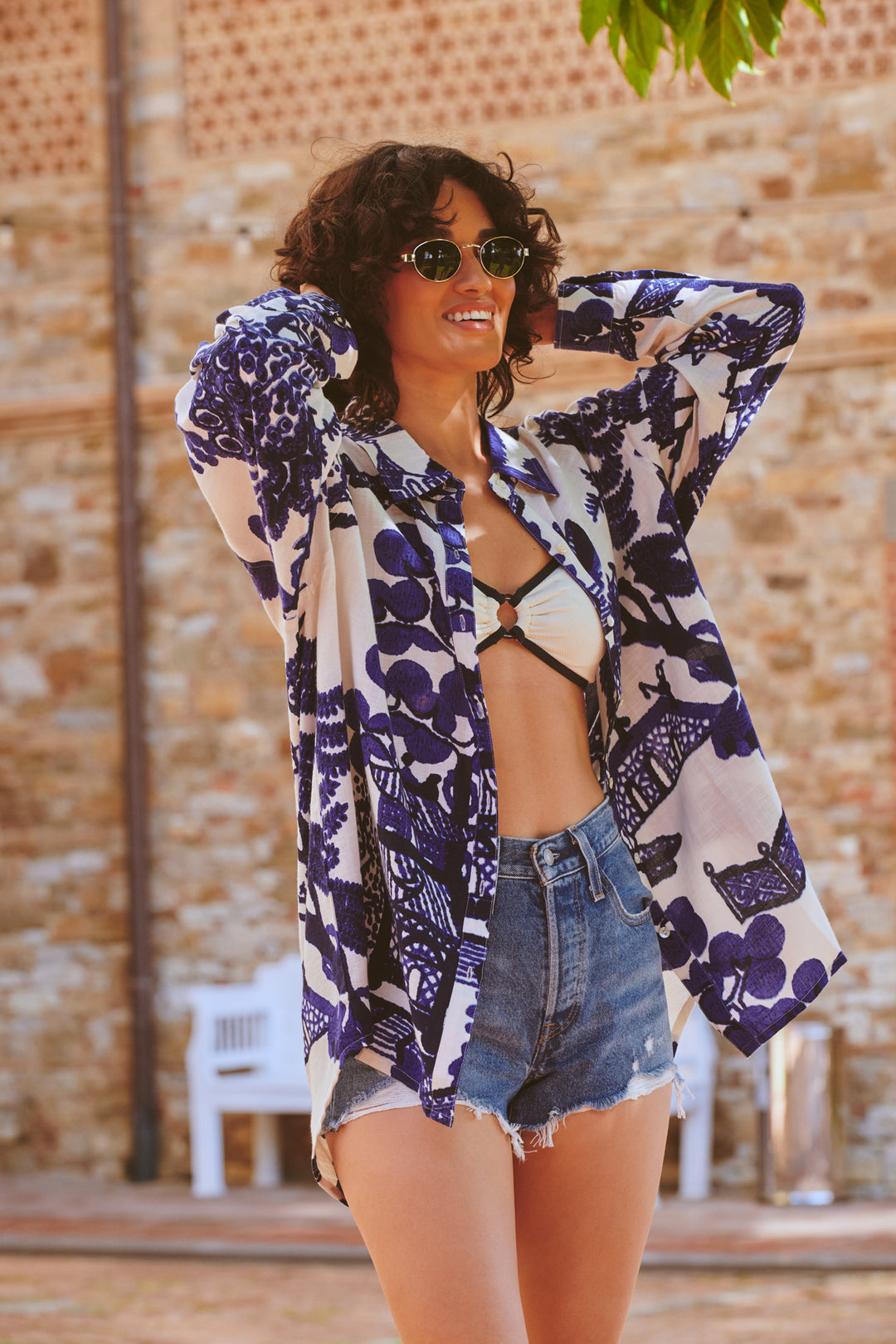 Giant Willow Blue Oversized Shirt