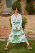 Giant Willow Green A-line Maxi Skirt