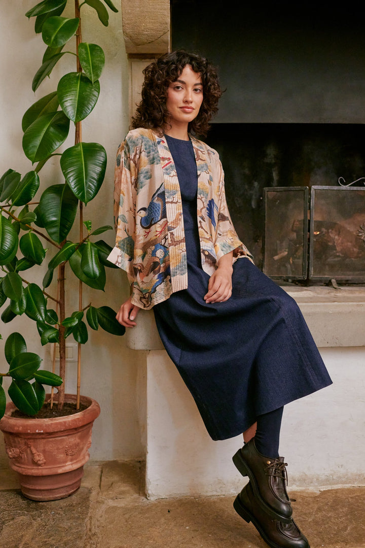 Kimono nu à colibri