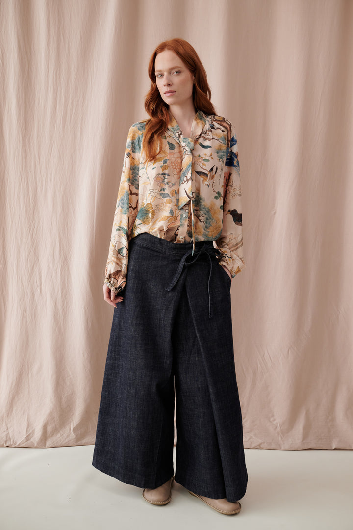 Hummingbird Nude Pussybow Blouse
