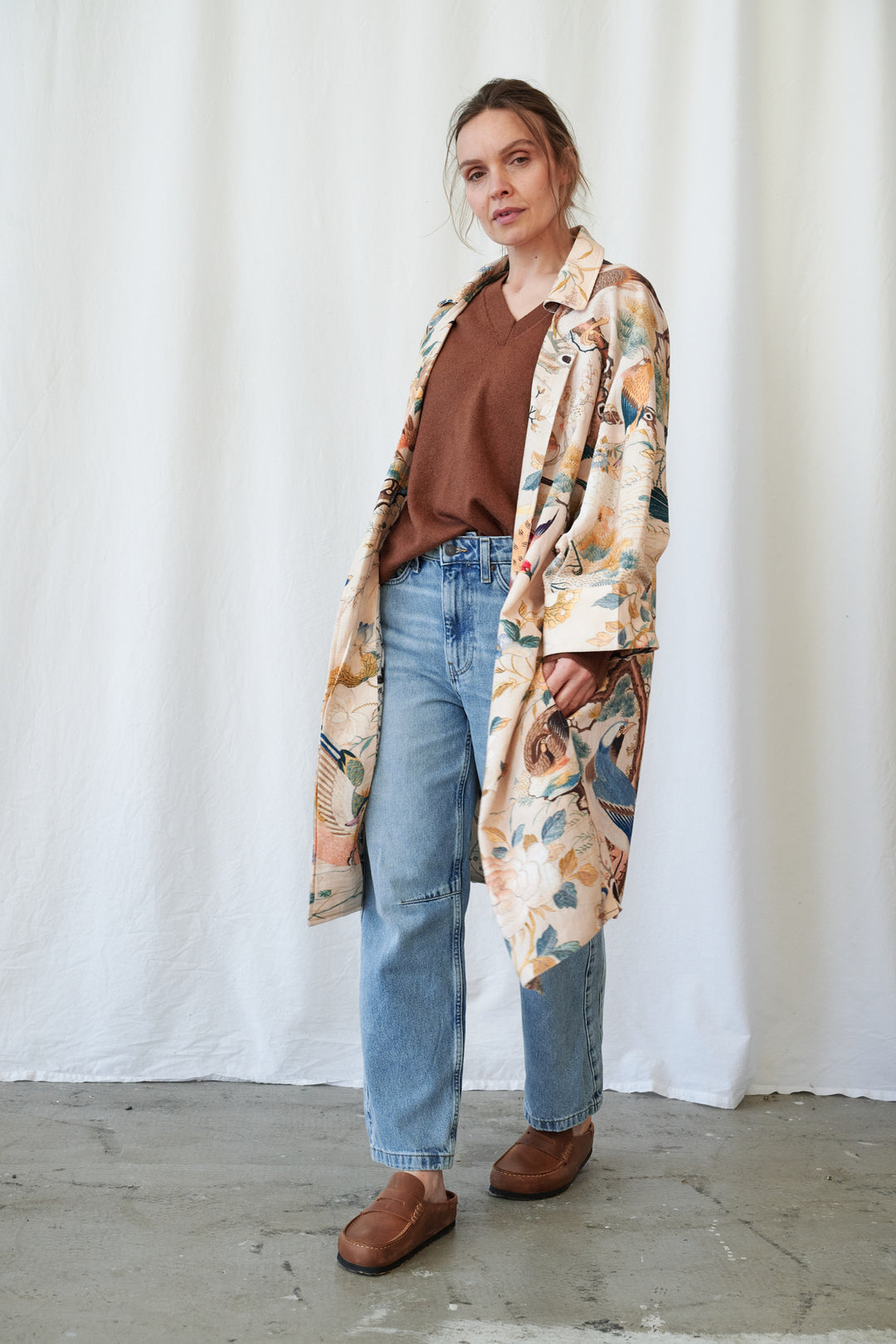 Manteau artisanal nu colibri