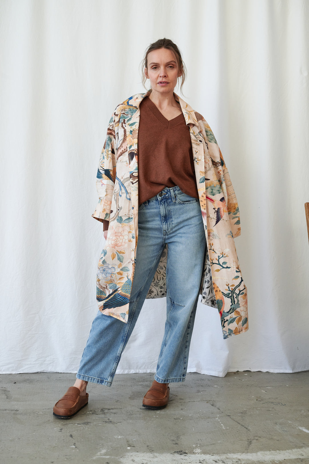 Manteau artisanal nu colibri
