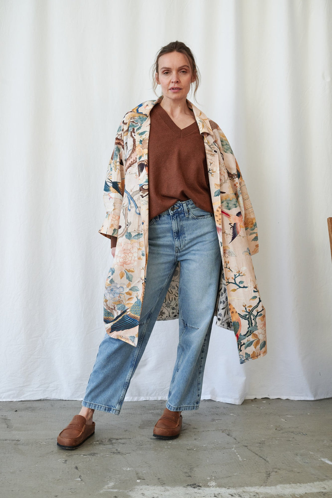 Manteau artisanal nu colibri