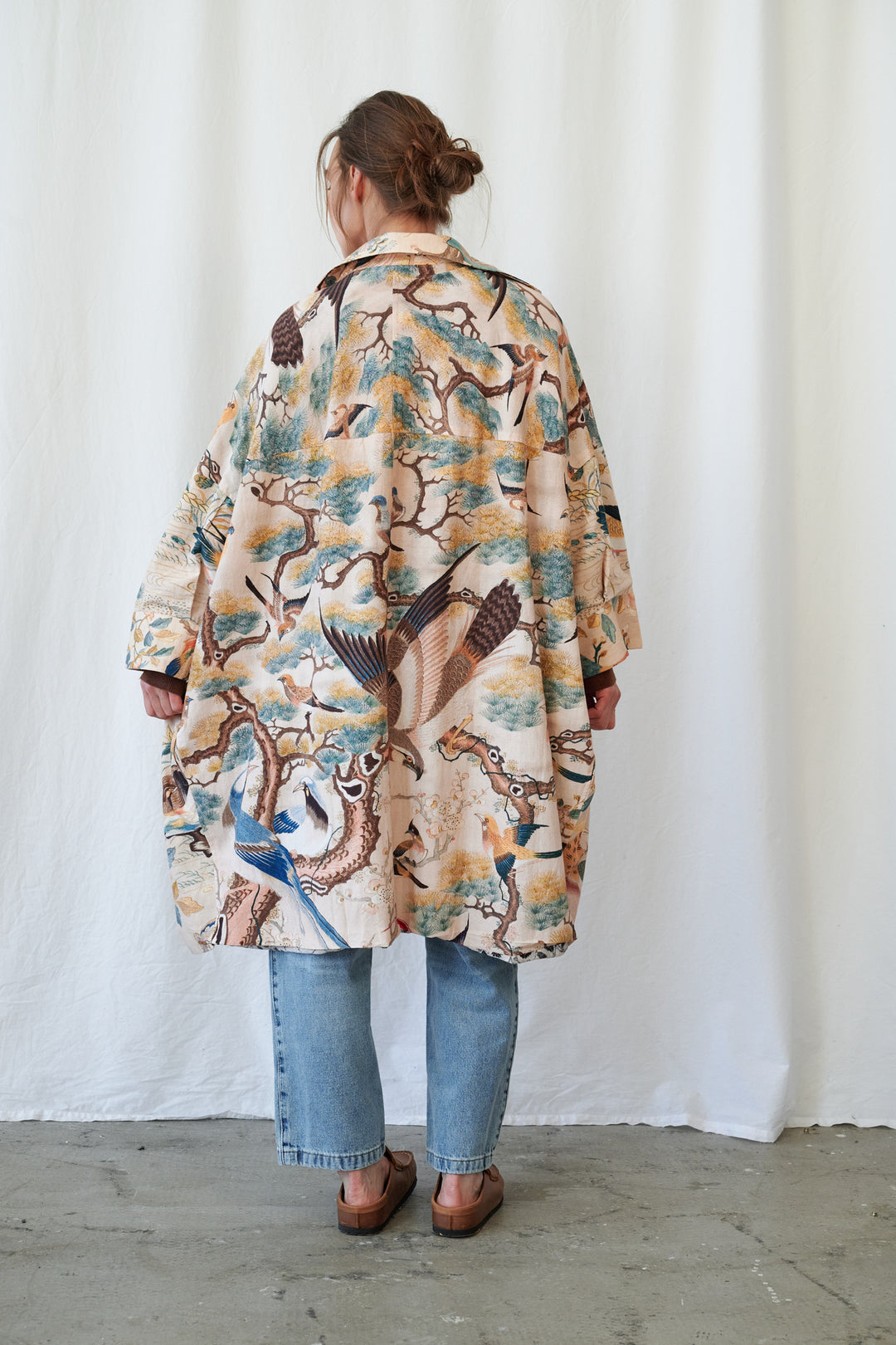 Manteau artisanal nu colibri