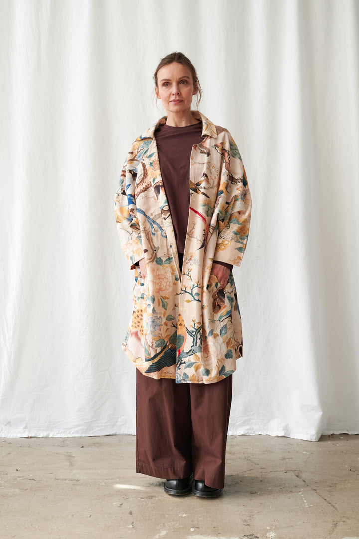 Manteau artisanal nu colibri