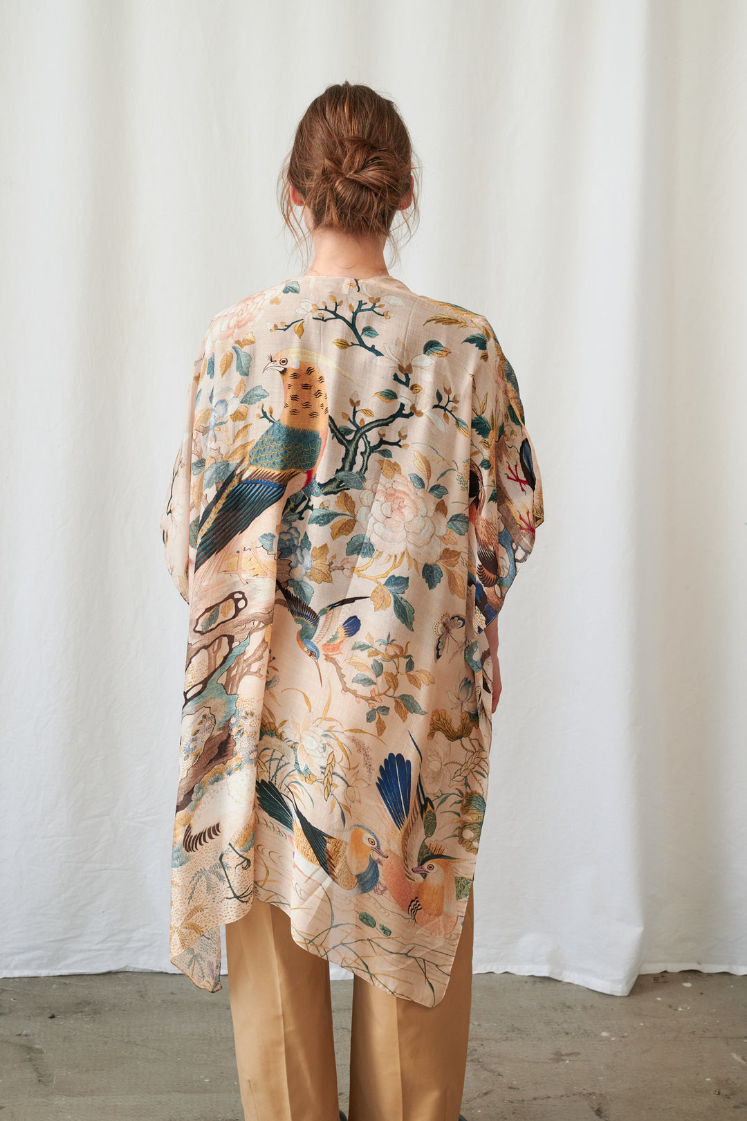 Couverture nue à motif colibri