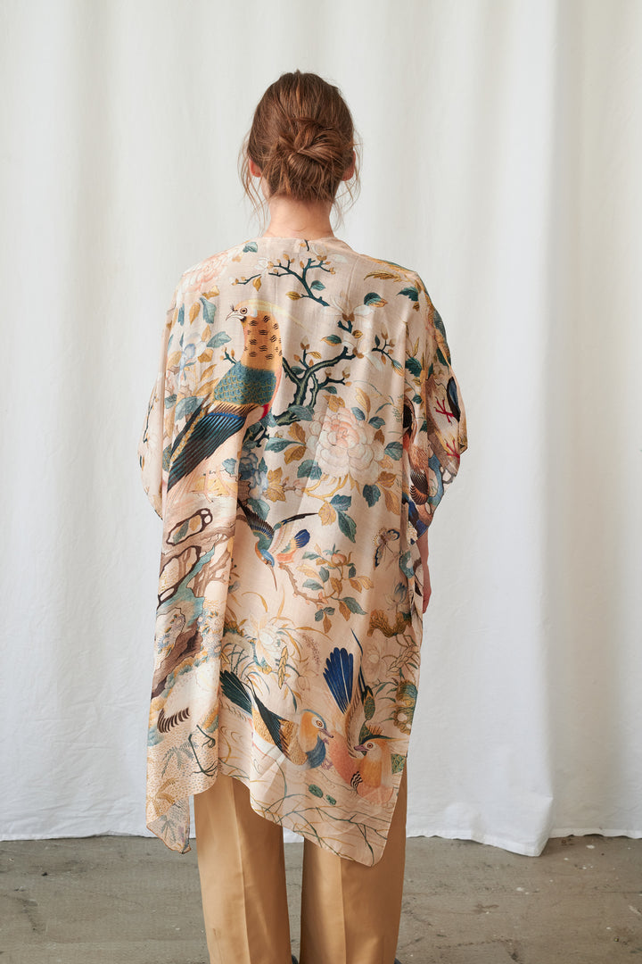 Couverture nue à motif colibri
