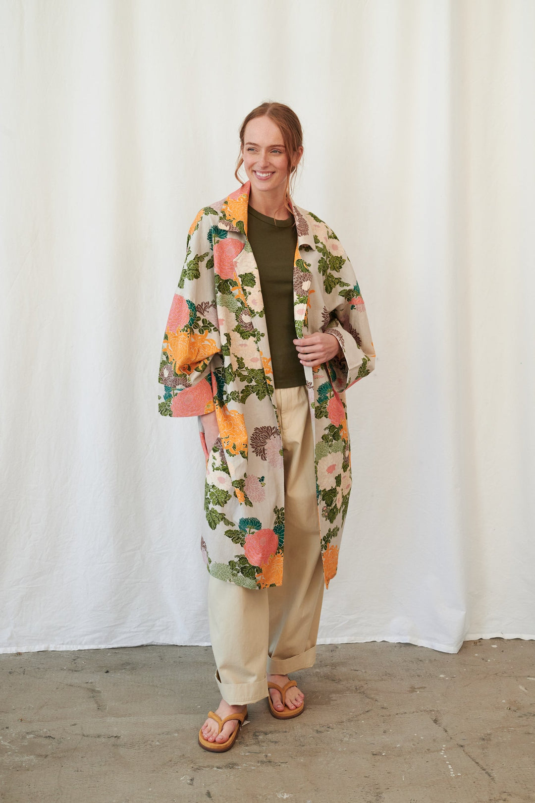 Manteau artisanal en mastic Jacquard