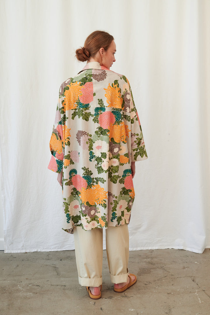 Manteau artisanal en mastic Jacquard