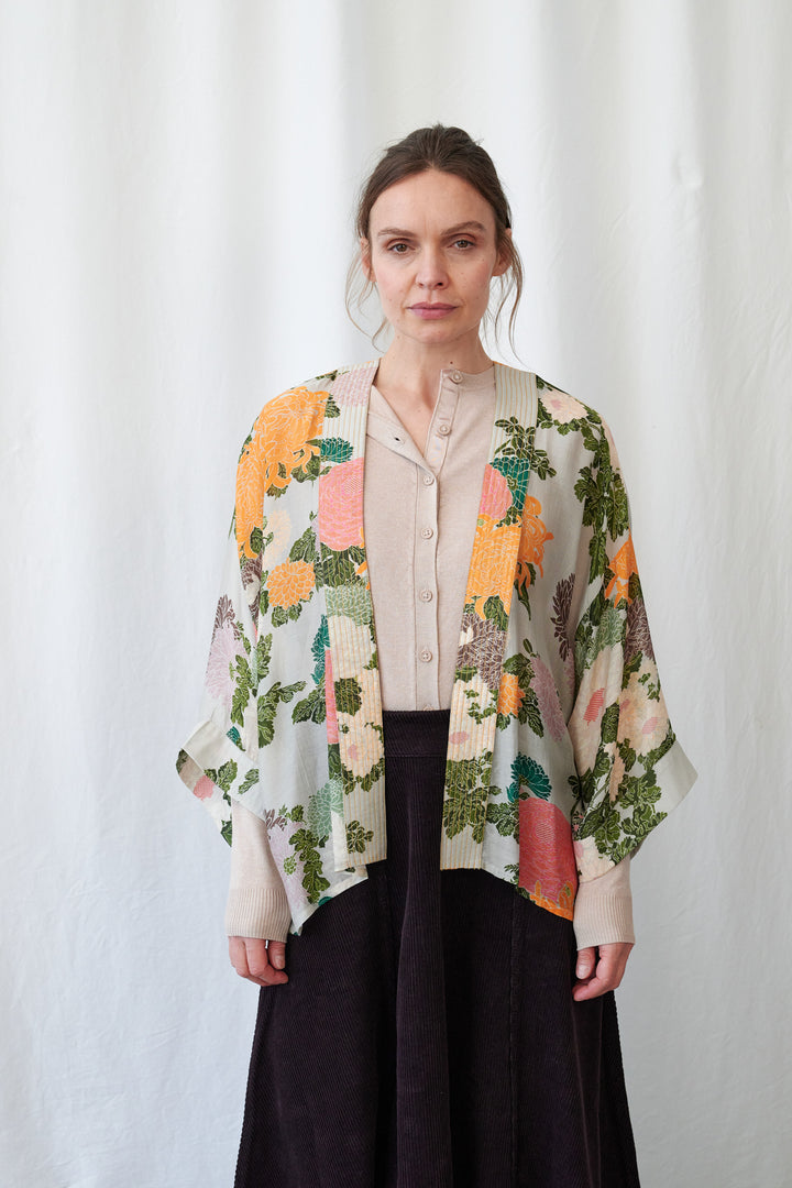 Kimono en mastic Jacquard