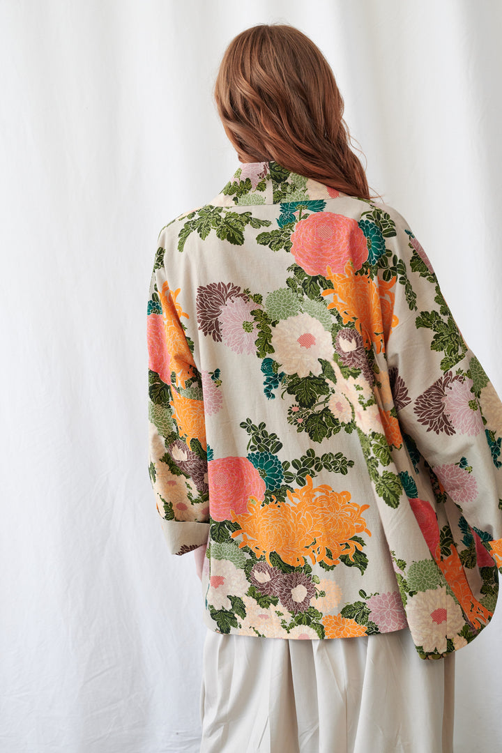 Veste à poches en mastic Jacquard