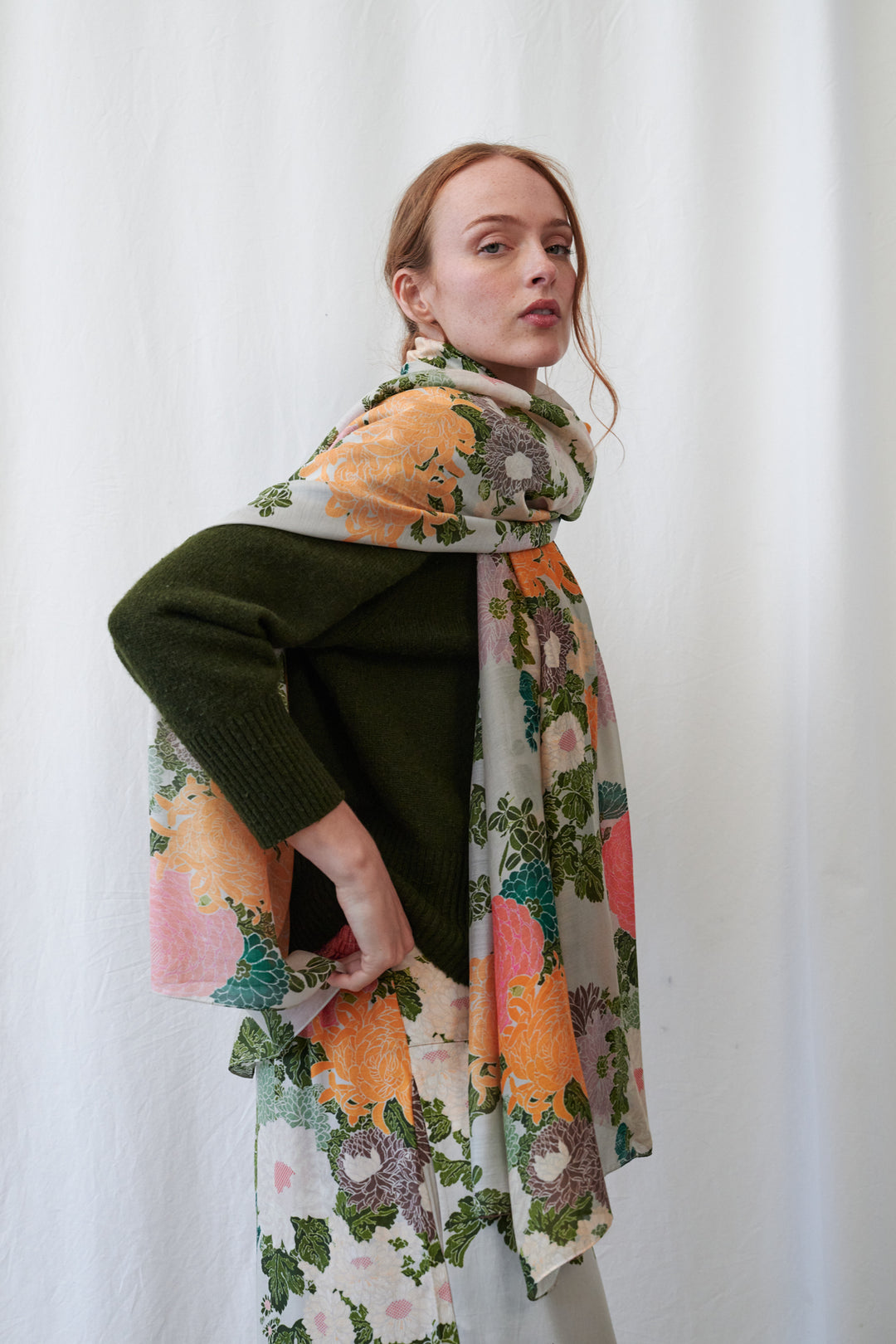 Écharpe en mastic Jacquard