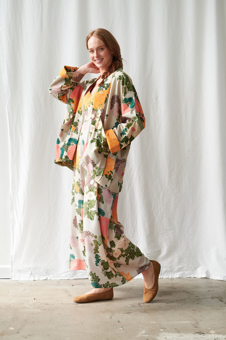 Veste à poches en mastic Jacquard