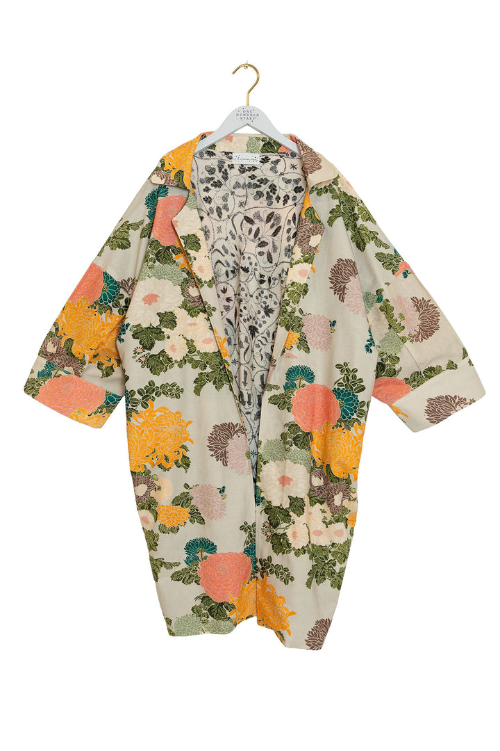 Manteau artisanal en mastic Jacquard