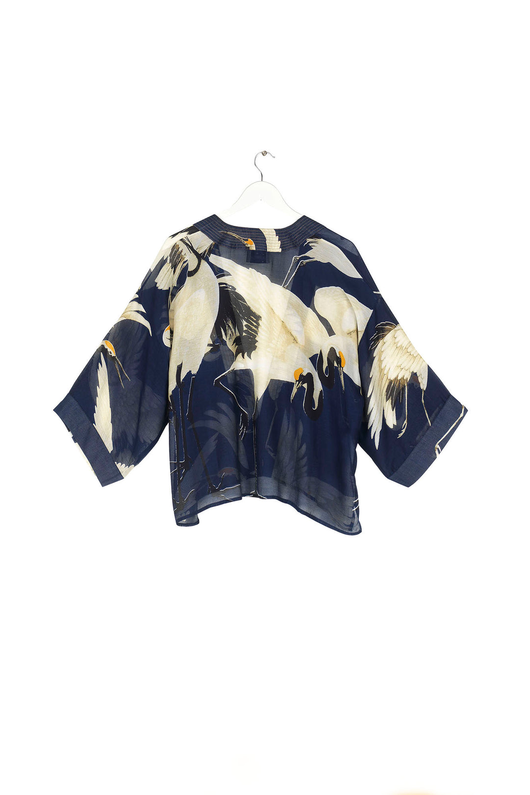 Kimono azul marino de cigüeña