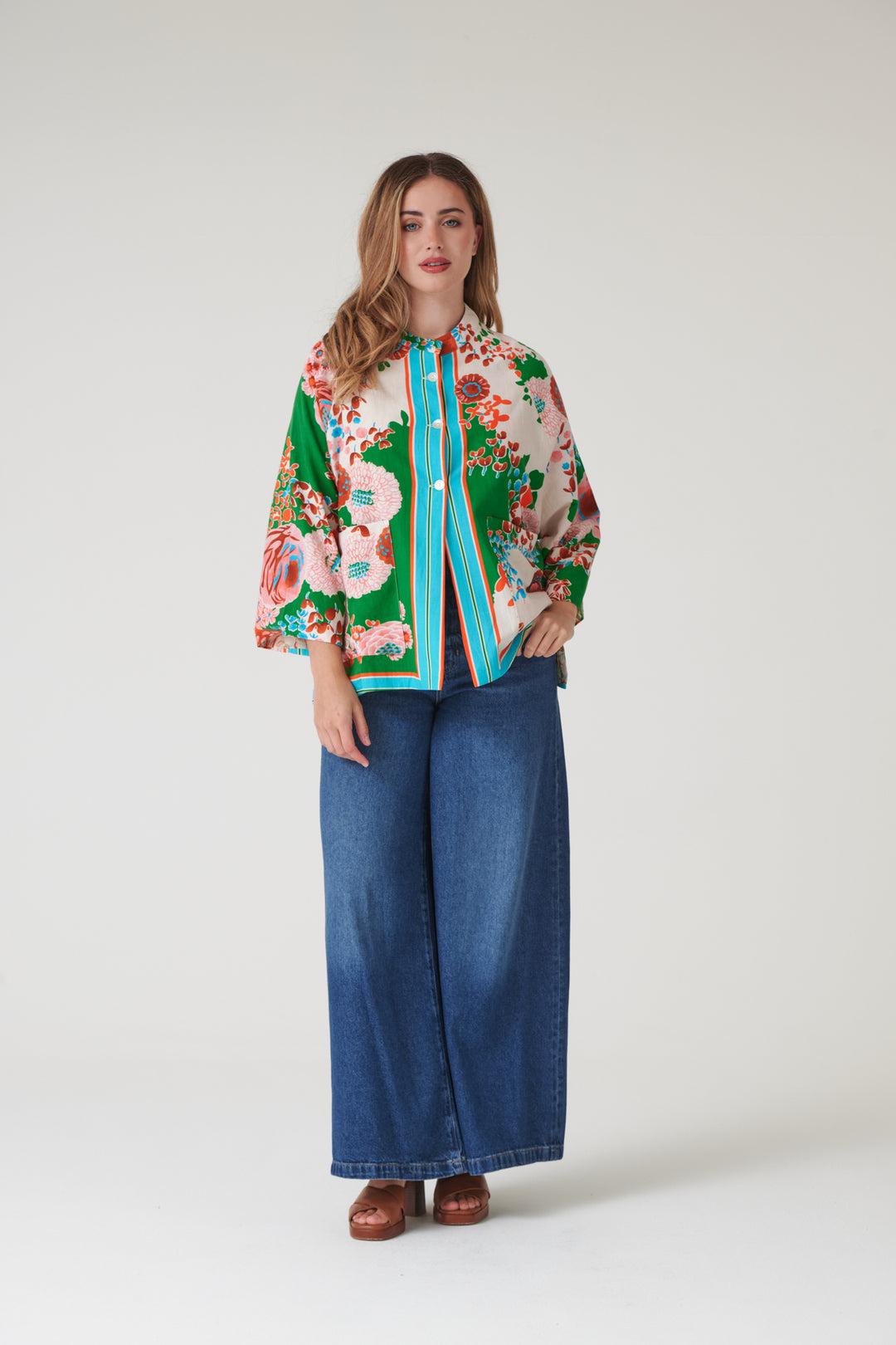 Kitsch Bouquet Green Summer Jacket