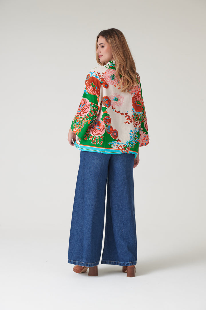 Kitsch Bouquet Green Summer Jacket