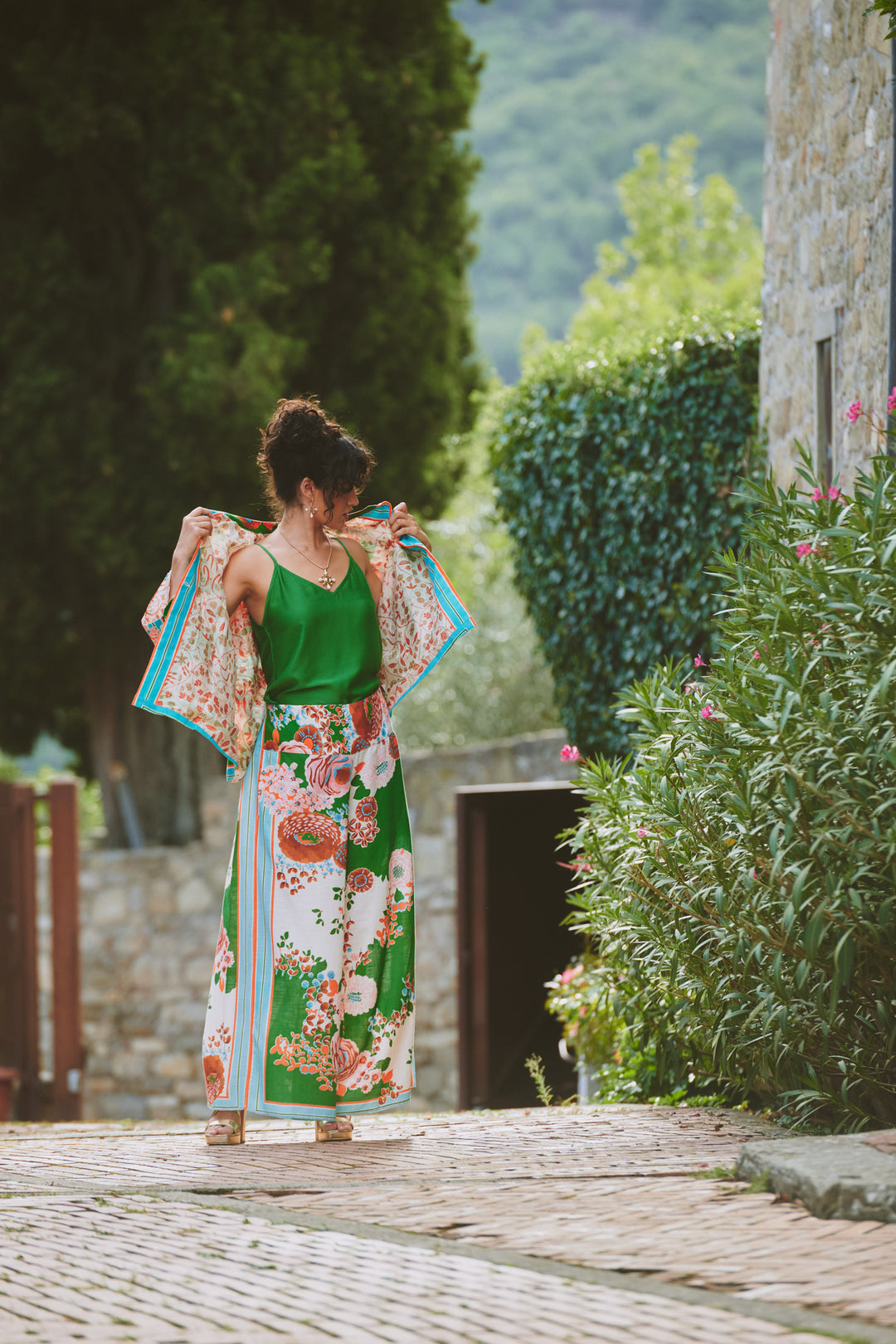 Kitsch Bouquet Green Summer Jacket