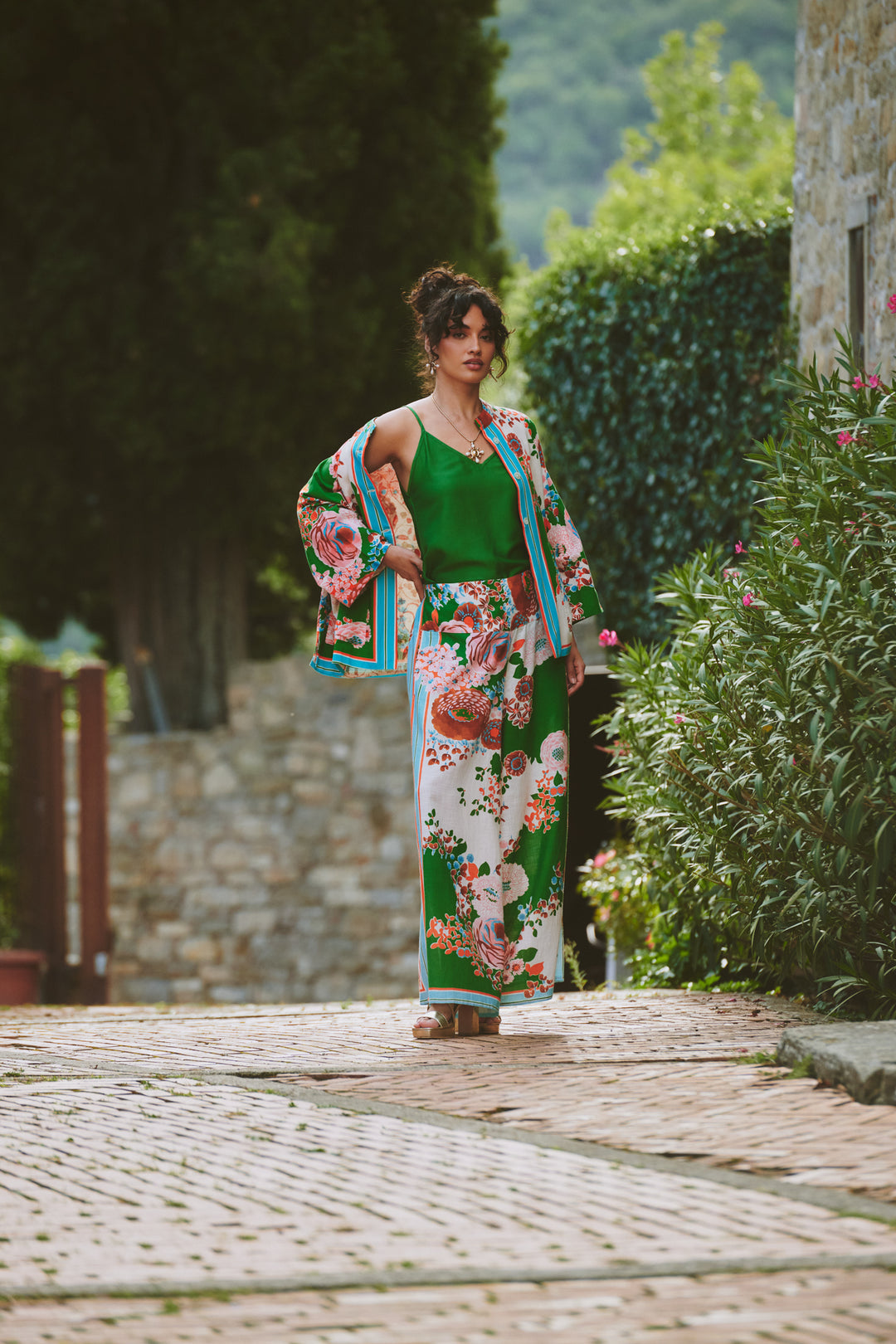 Kitsch Bouquet Green Summer Jacket