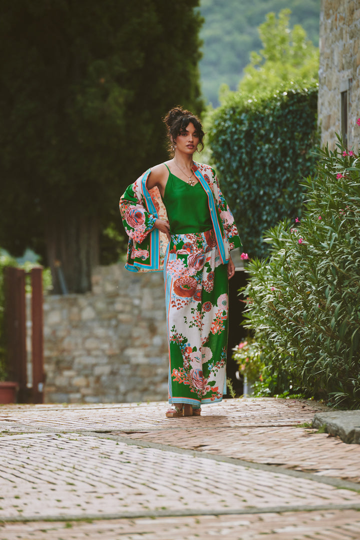 Kitsch Bouquet Green Summer Jacket
