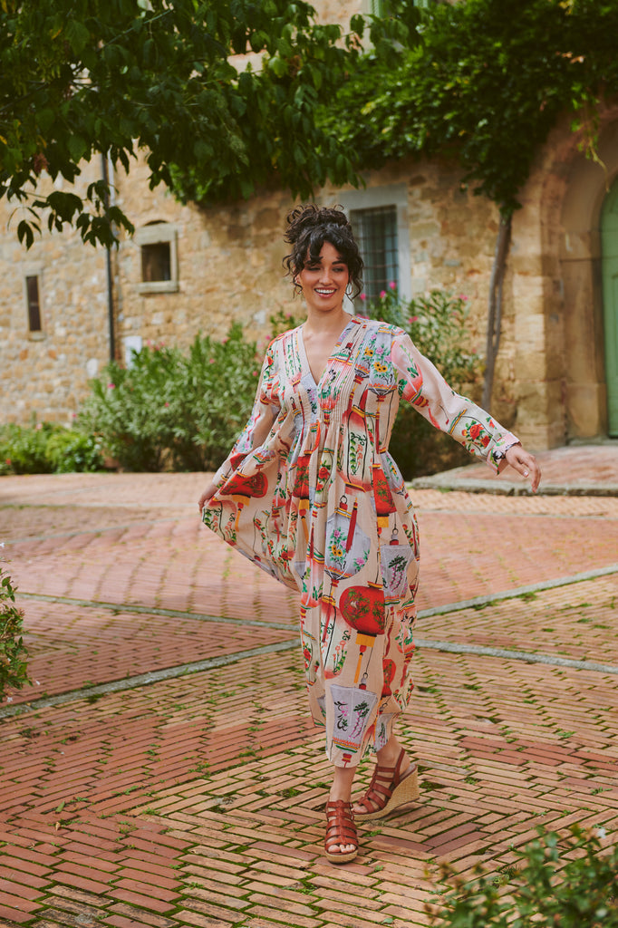 pinch pleat dress Tibi