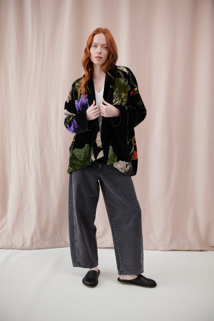 Nasturtium Black Velvet Pocket Jacket