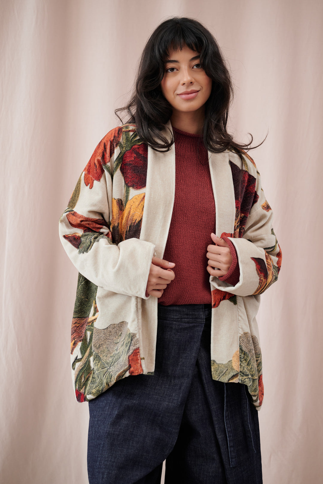 Nasturtium Fawn Velvet Pocket Jacket