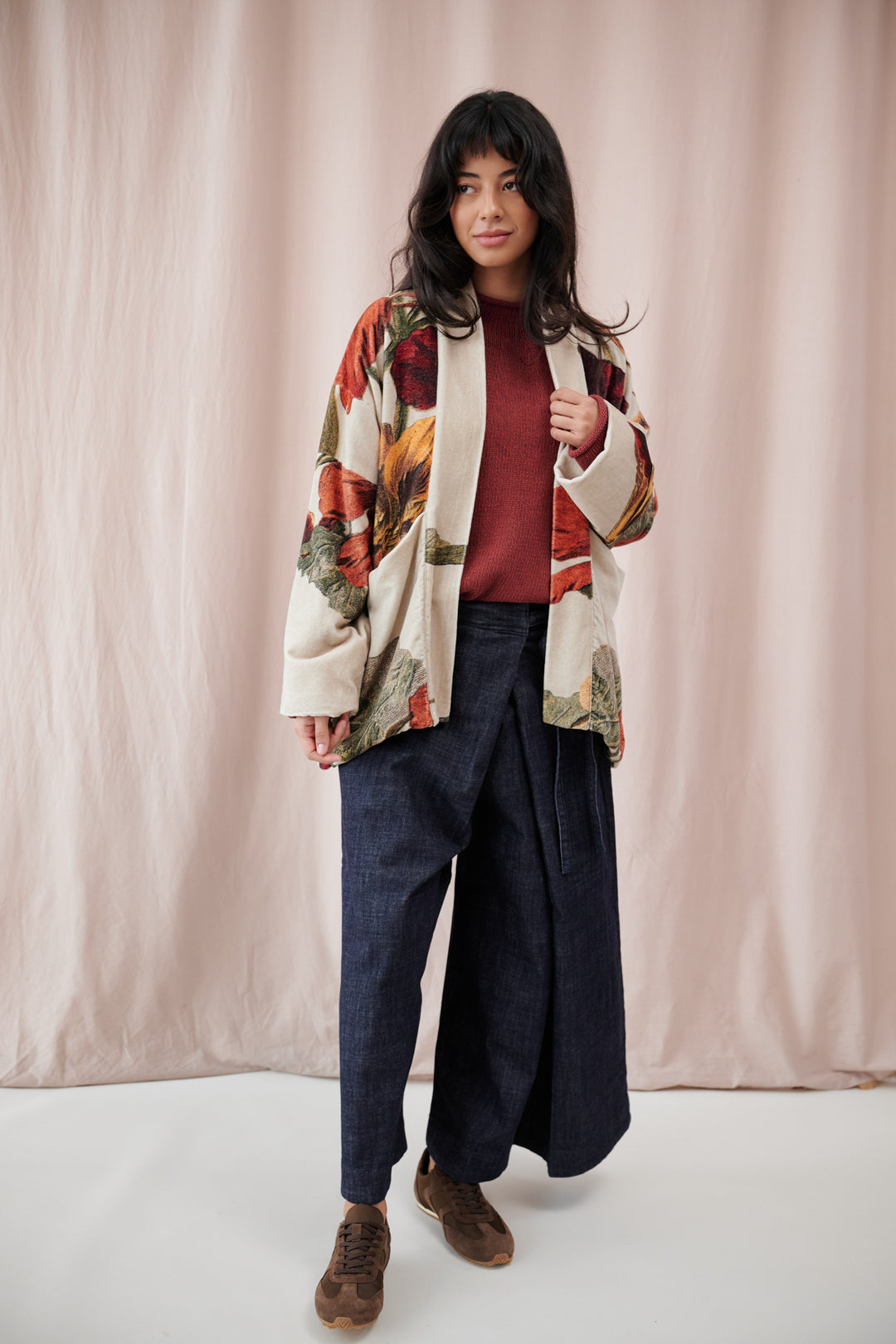 Nasturtium Fawn Velvet Pocket Jacket