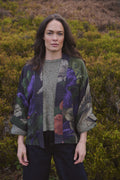 Nasturtium Black Wool Kimono