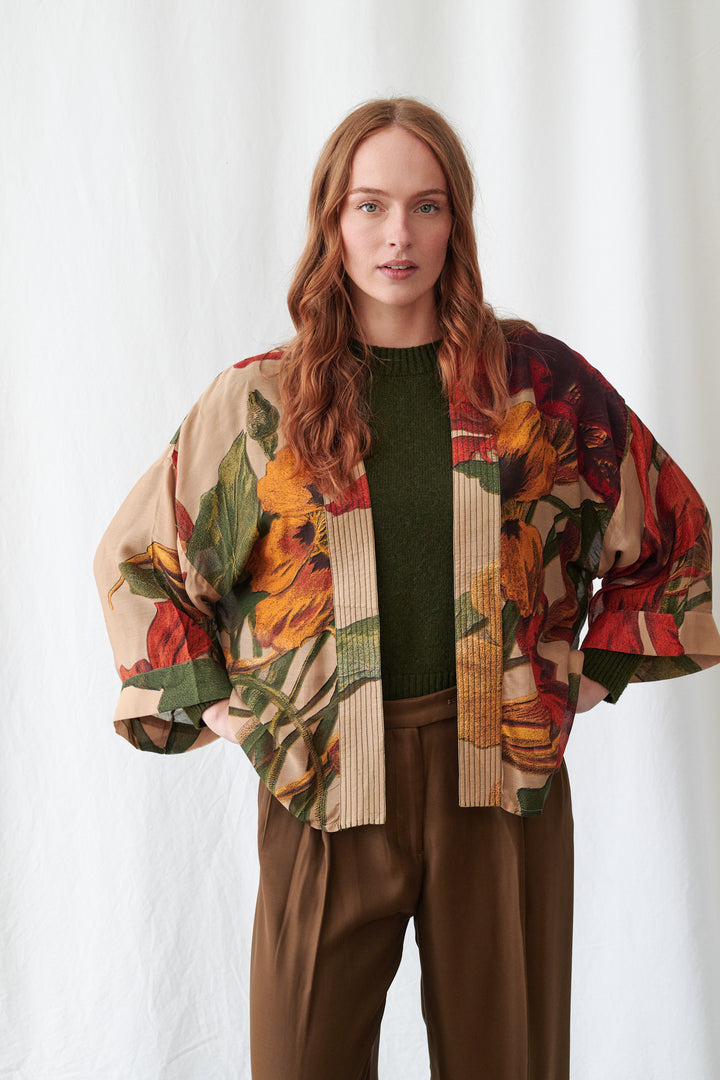 Nasturtium Fawn Kimono