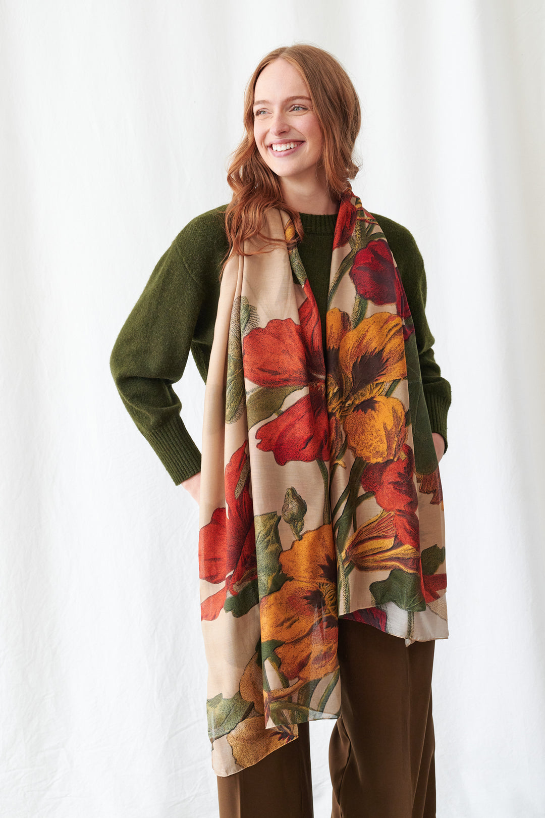 Nasturtium Fawn Scarf