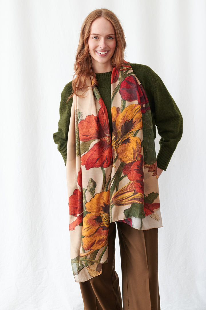 Nasturtium Fawn Scarf