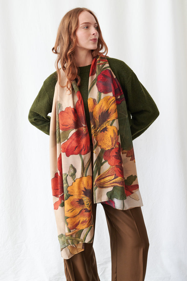 Nasturtium Fawn Scarf