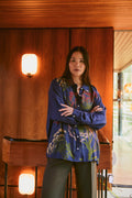 Parsley Seed Navy Oversized Shirt