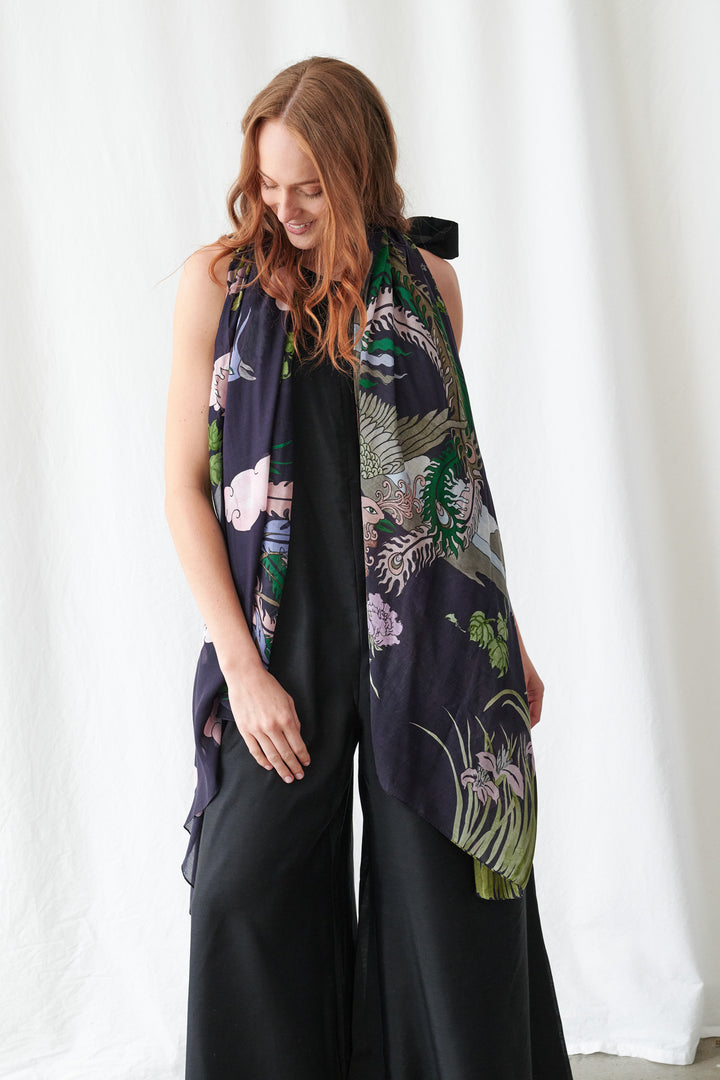 Phoenix Black Scarf
