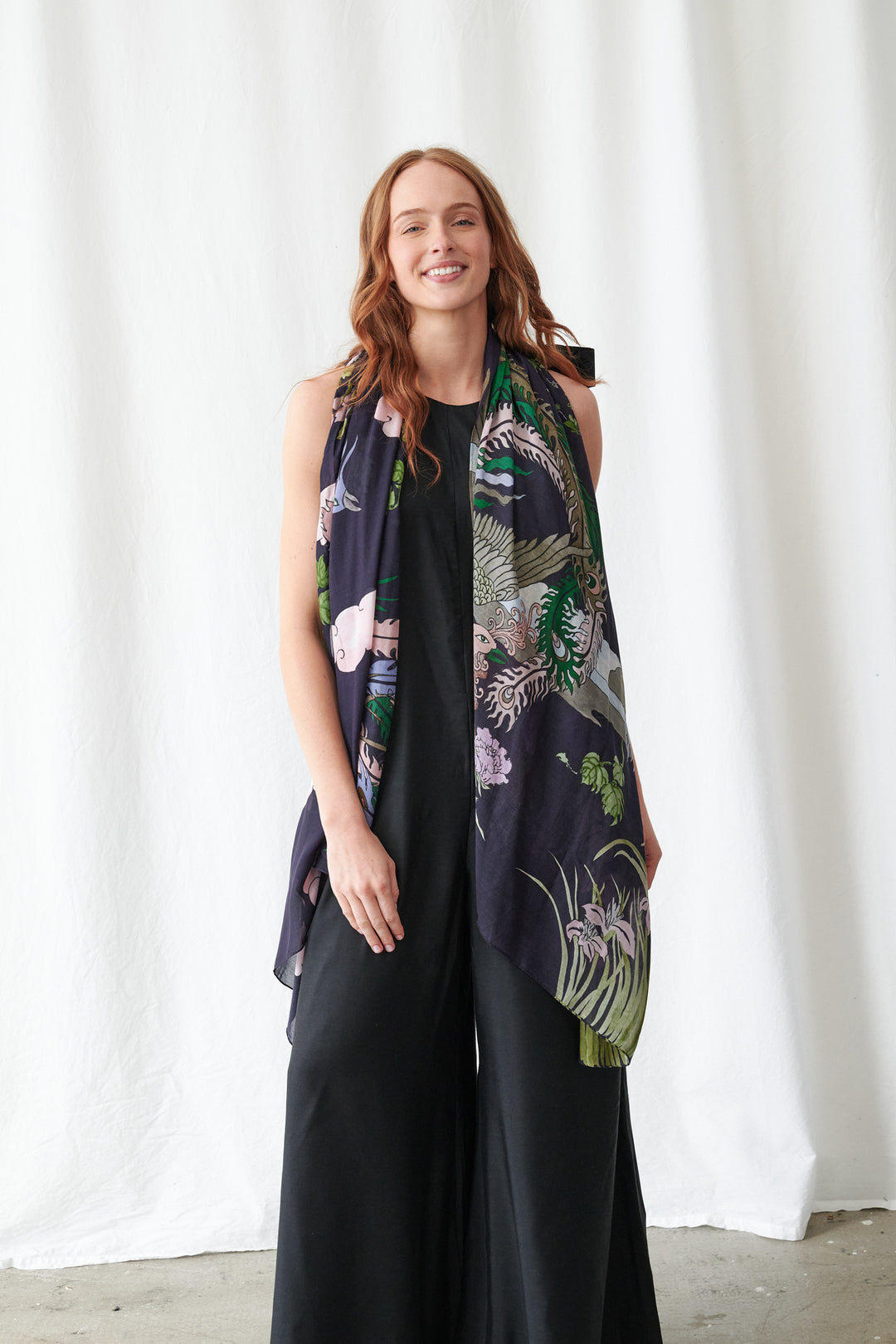 Phoenix Black Scarf