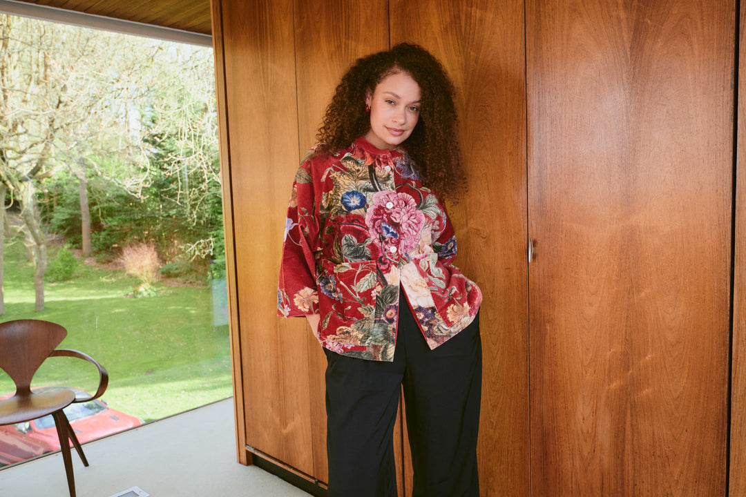 Primula Berry Velvet Jacket
