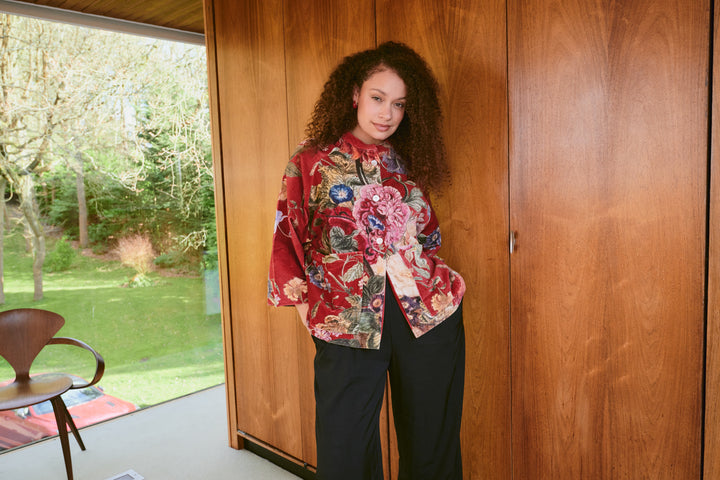 Primula Berry Velvet Jacket