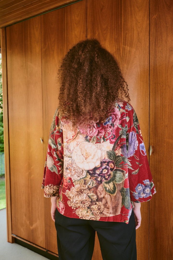 Primula Berry Velvet Jacket