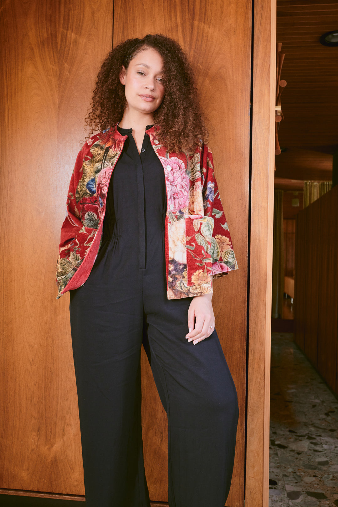 Primula Berry Velvet Jacket