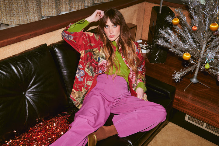 Primula Berry Velvet Jacket