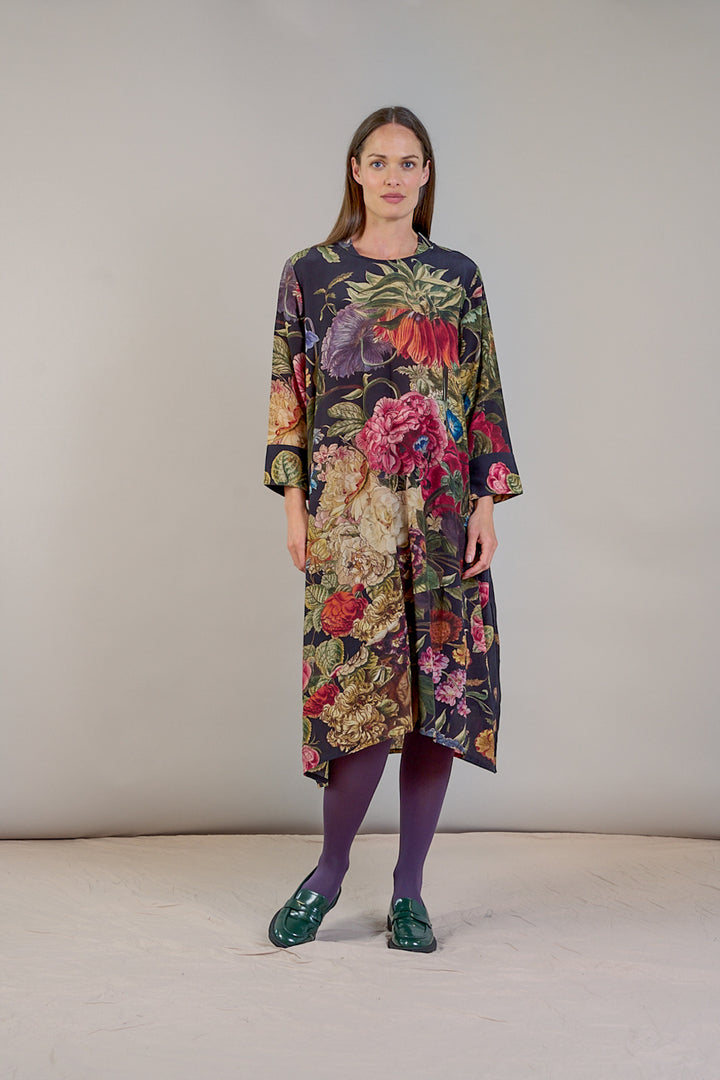 Robe asymétrique noire Primula