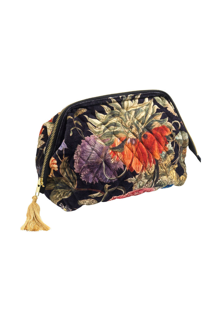 One Hundred Stars Primula Black Velvet Pouch
