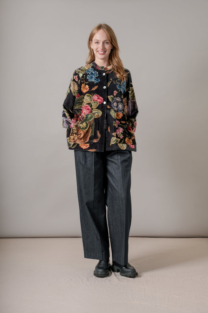 Veste en velours noir Primula