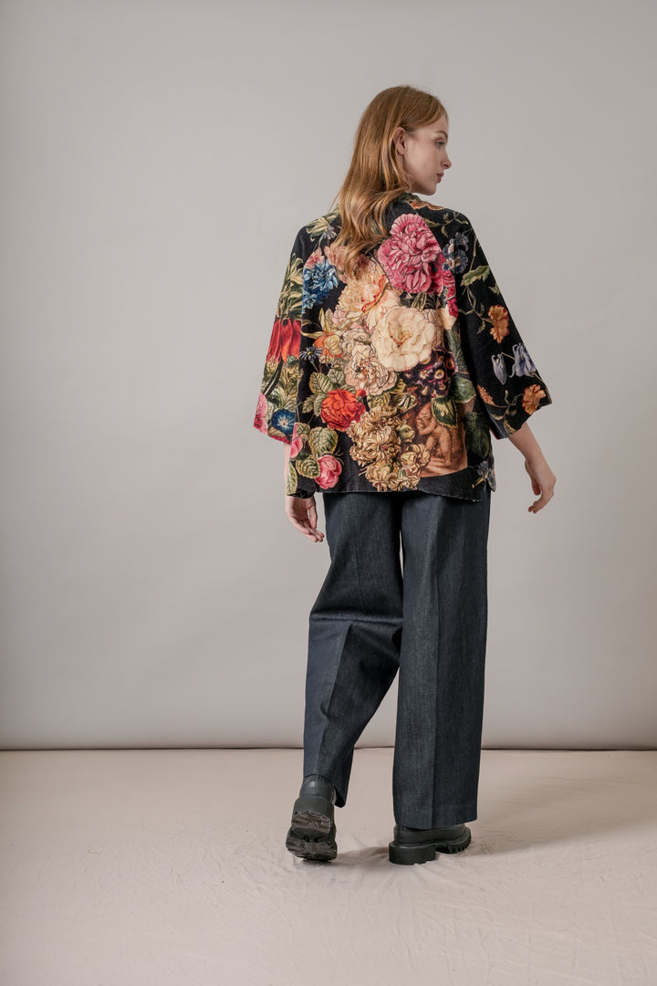 Veste en velours noir Primula