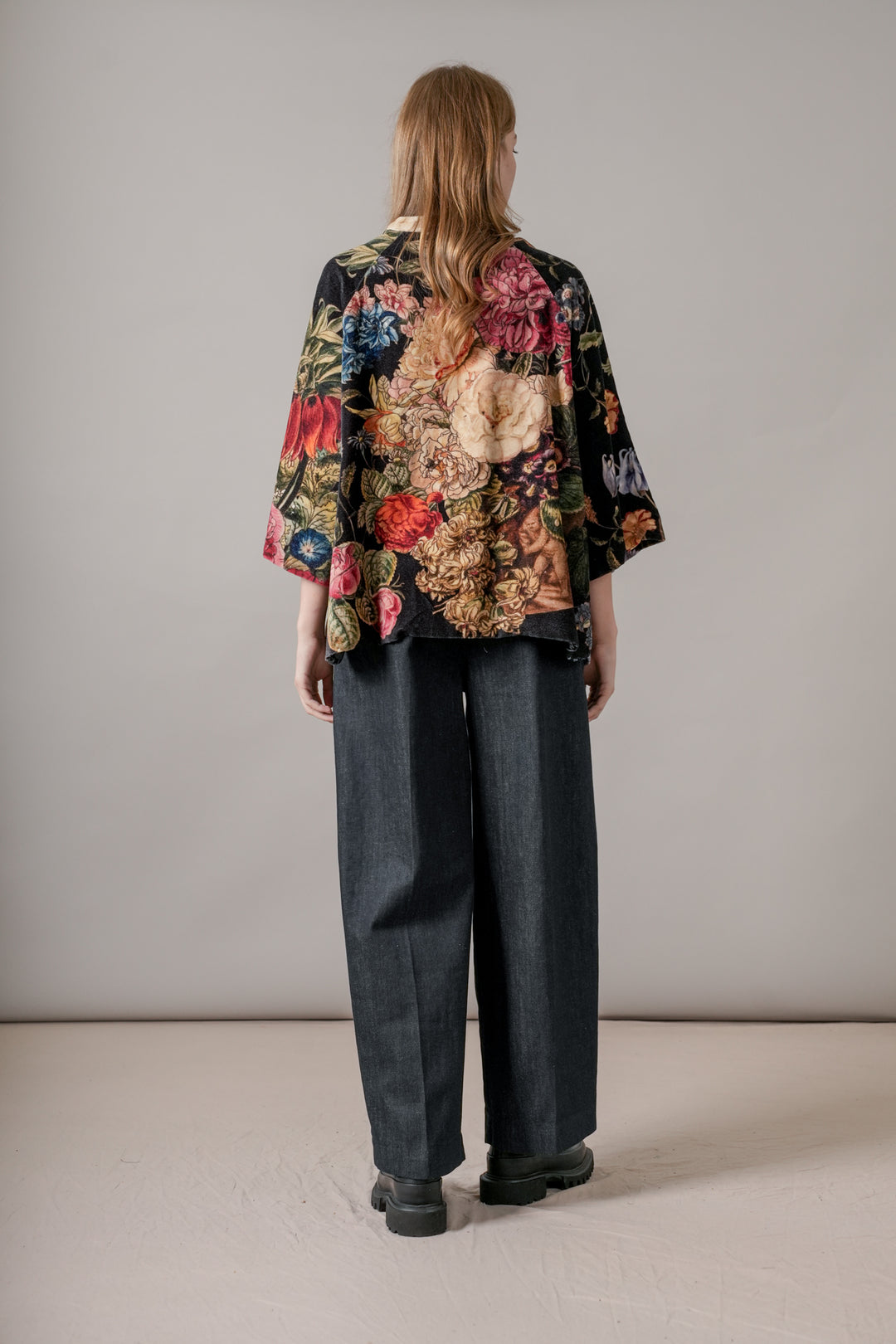 Veste en velours noir Primula