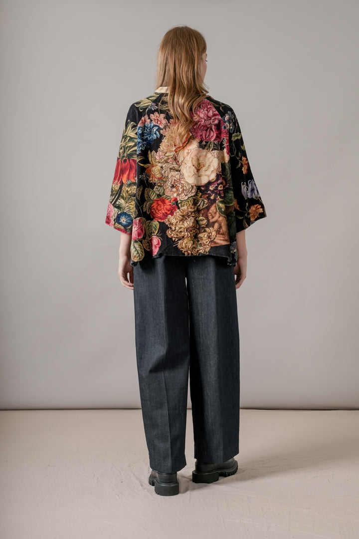 Veste en velours noir Primula
