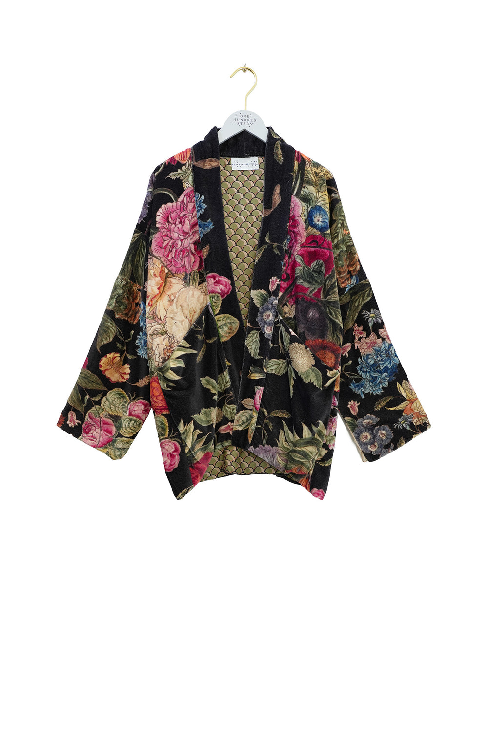 One Hundred Stars Primula Black Velvet Pocket Jacket